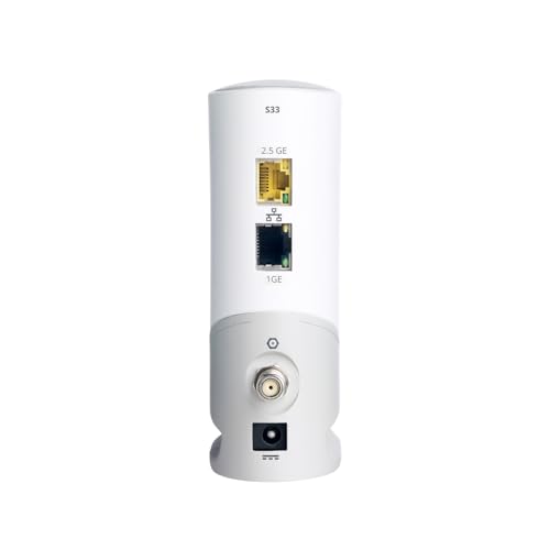 ARRIS (S33) - Cable Modem - Fast DOCSIS 3.1 Multi-Gigabit Cable Modem For Comcast Xfinity, Cox, Spectrum & More 1 & 2.5 Gbps Ports 2.5 Gbps Max Internet Speeds 2 Year Warranty - (No Built-in Wifi)