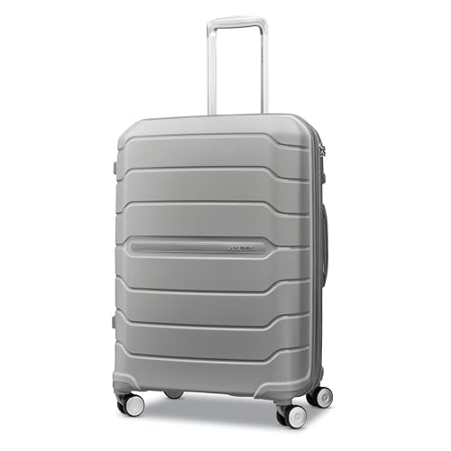 Samsonite Freeform 21-Inch Hardside Carry-On Luggage - Hardshell Carry-On Suitcase - TSA, Airline-Approved - Expandable Hard Shell, Smooth Rolling Spinner Wheels for Lightweight Travel - Navy