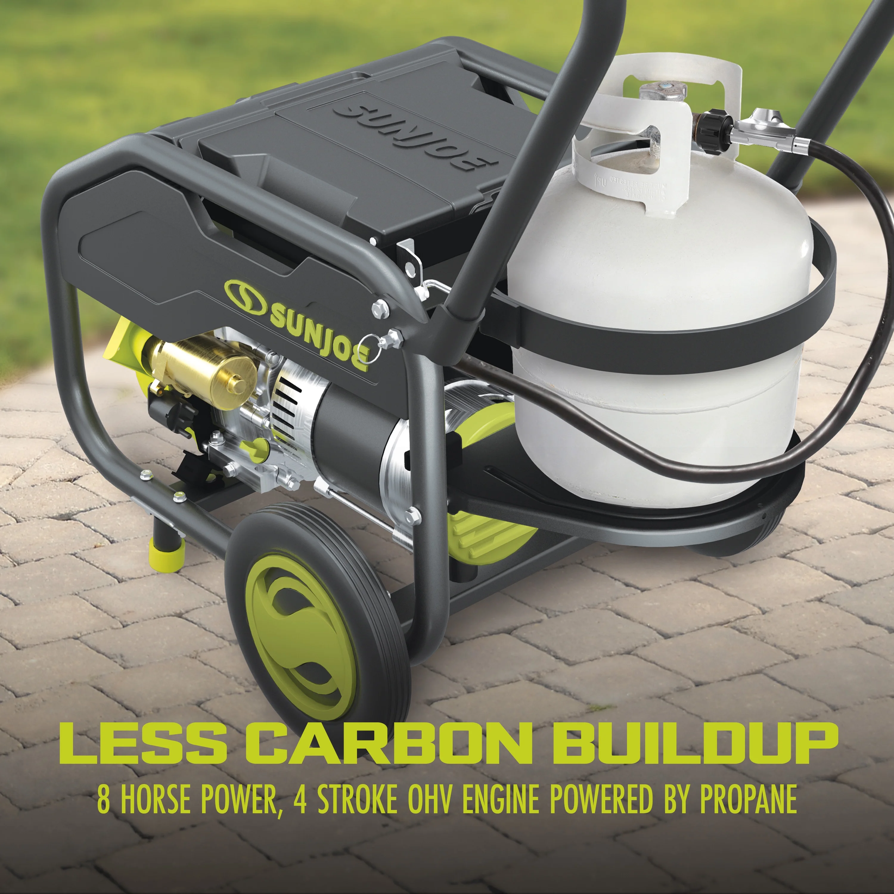 Power Joe 4100-Watt/3300-Watt Portable Propane Generator W/ Cover, 2.0-Ah Battery & Charger