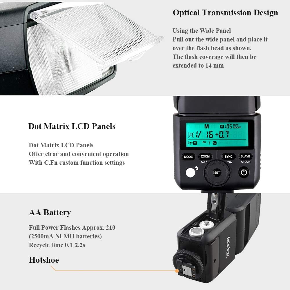GODOX TT350P TTL Flash Speedlite Compatible for Pentax Cameras 645Z K-3II K-1 KP K-50 K-S2 K70 (TT350P)