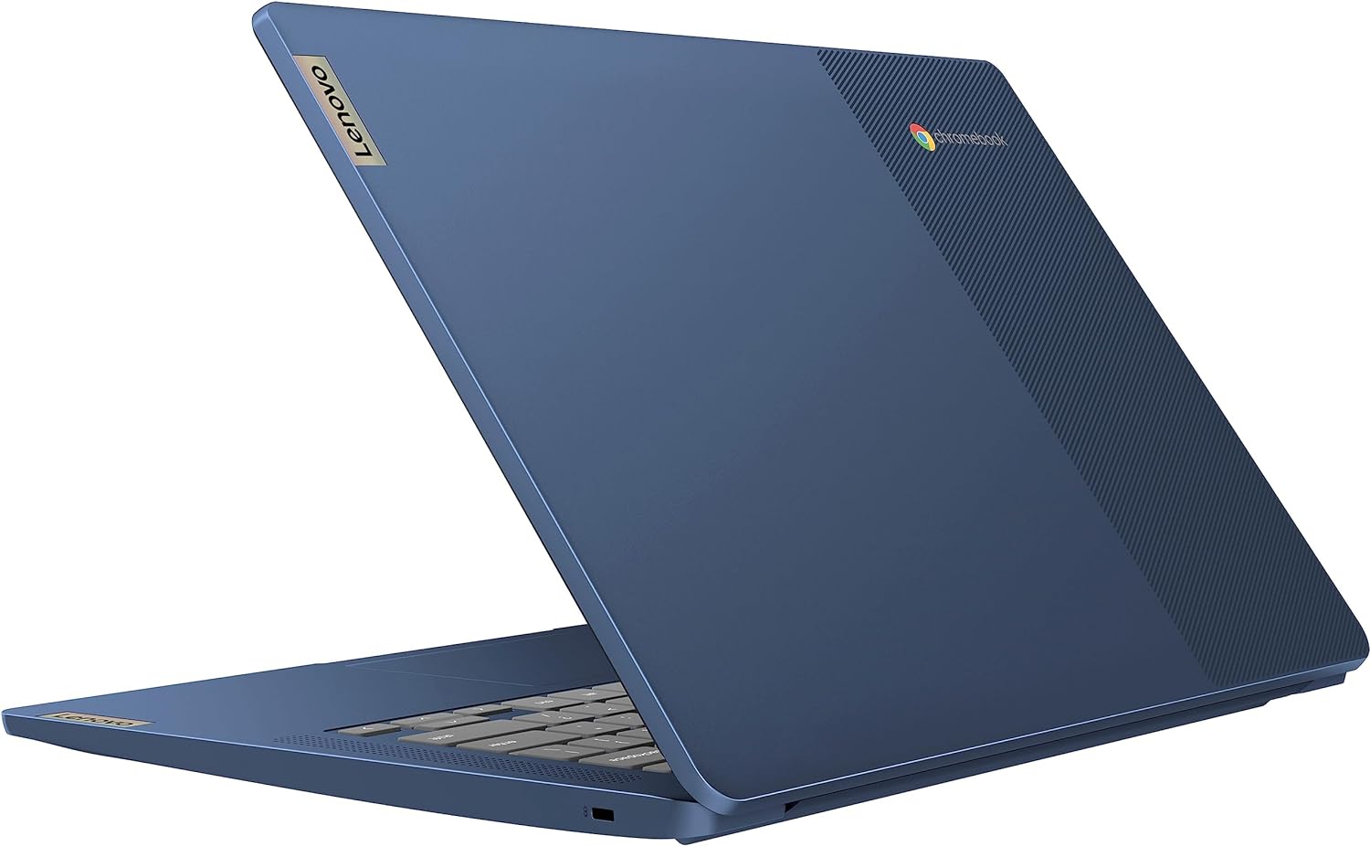 Lenovo 2023 Newest 14'' FHD Touchscreen Slim 3 Chromebook Laptop Business Student, 8-Core MediaTek Kompanio 520 Processor, 4GB RAM, 64GB eMMC, WiFi 6,Chrome OS+MarxsolCables, Abyss Blue