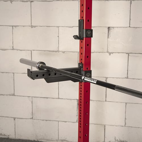 SF-SS1 1,000 Pound Capacity 3” x 3” Power Rack Squat Stand, Includes J-Hooks and Safety Spotter Arms, Optional Conversion Kits