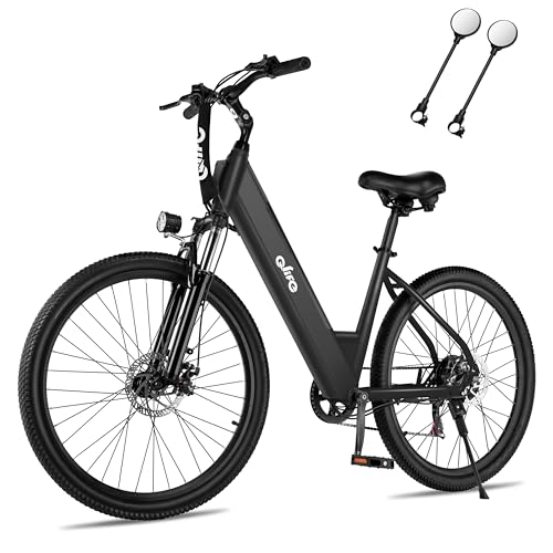 Cityone Electric Bike for Adults 26" Step-Through 22MPH Ebike with 2.1" Tire,UL2849 Certified Built-in Removable Battery,Peak 750W Motor Ebikes with 7 Speed, Commuter E Bicycle