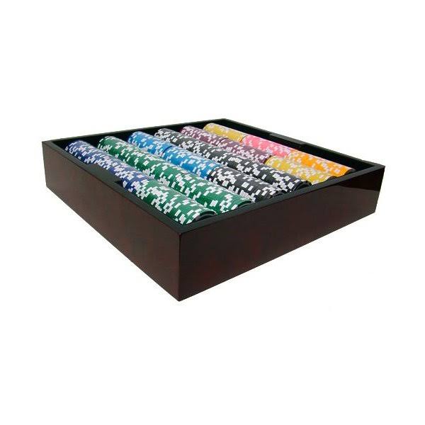 1,000ct. Monte Carlo 14g Poker Chip Set in Aluminum Metal Carry Case