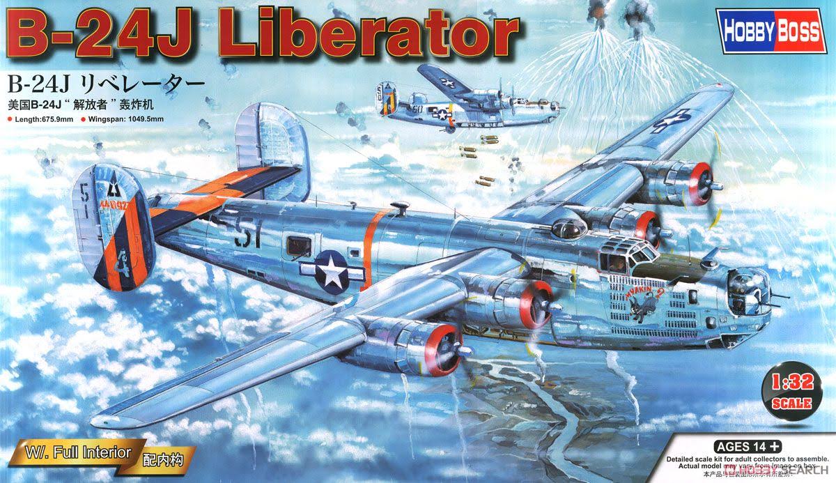 Hobbyboss 1/32 Consolidated B-24J Liberator Plastic Model Kit 83211