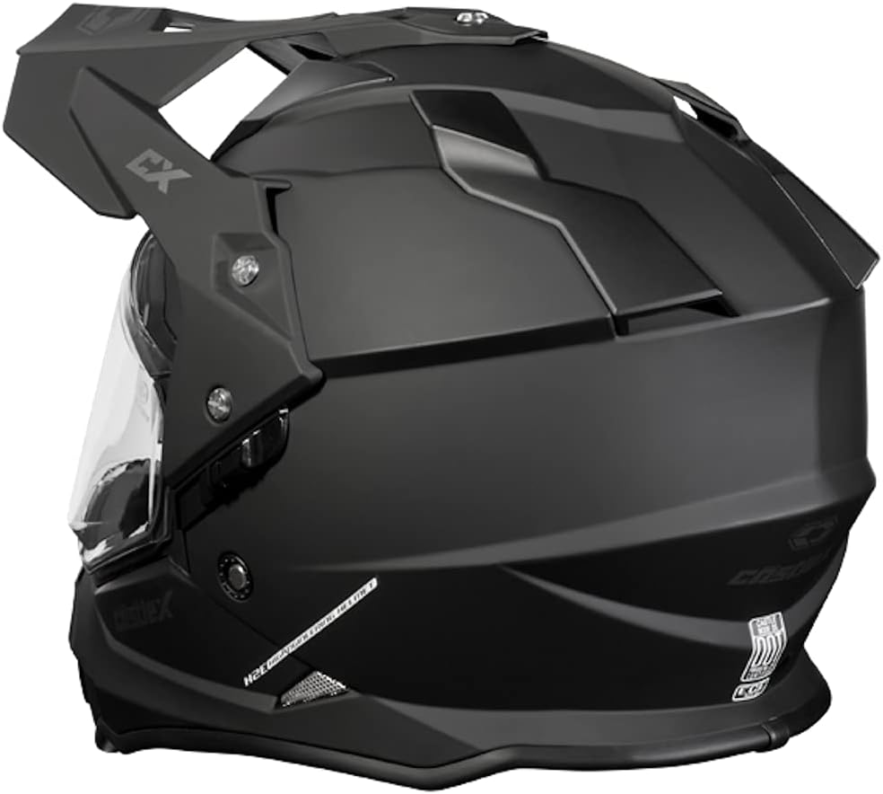 CastleX Mode D/S SV Dual Sport Snowmobile Helmet in Matte Black, Size Medium