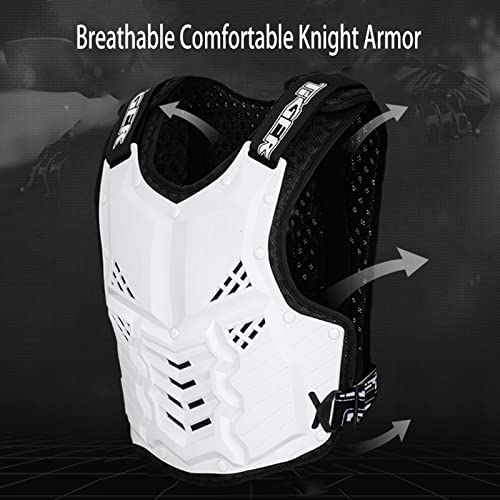 Motorcycle Chest Protector Armor Back Protector Anti-Drop Cycling Body Armor Off-Road Racing for Skiing Riding Skating Anti-Fall Protective Gear,L