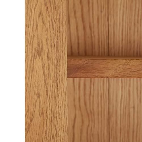 7-Tier Bookcase,Standing Shelf,Book case,Shelving Unit,Wooden Shelf,Cube Shelf,for Living Room, Office, Study, Hallway, Easy to Assemble, 35.4"x8.8"x78.7" Solid Oak Wood