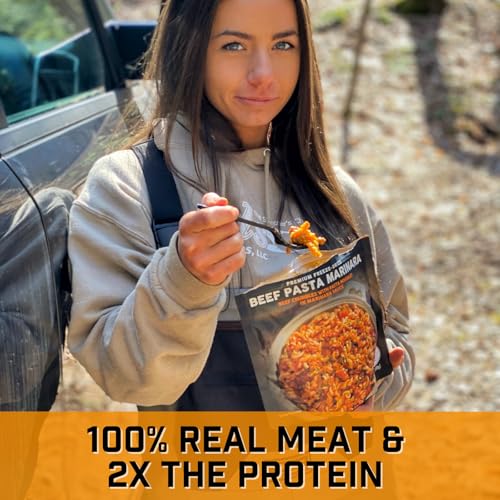 Peak Refuel Essentails Bucket | 100% Real Meat | Premium Freeze-Dried Meals for Backpacking, Camping & Survival | 24 Servings | MRE Emergency Food