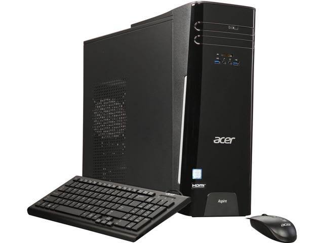 Acer Aspire TC Desktop Intel Core i3 3.9GHz 8GB Ram 1TB HDD Windows 10 Home - Refurbished