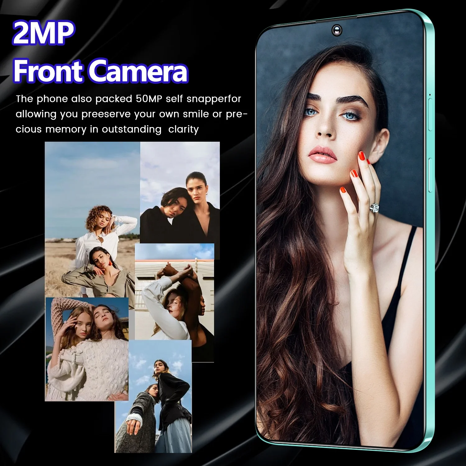 T-Mobile Unlocked Android Phones, Chycet 6.52" Unlocked Cell Phones 4G Dual Sim Smartphone | 13MP + 5MP Camera | Facing Unlocking Mobile Phones| Black