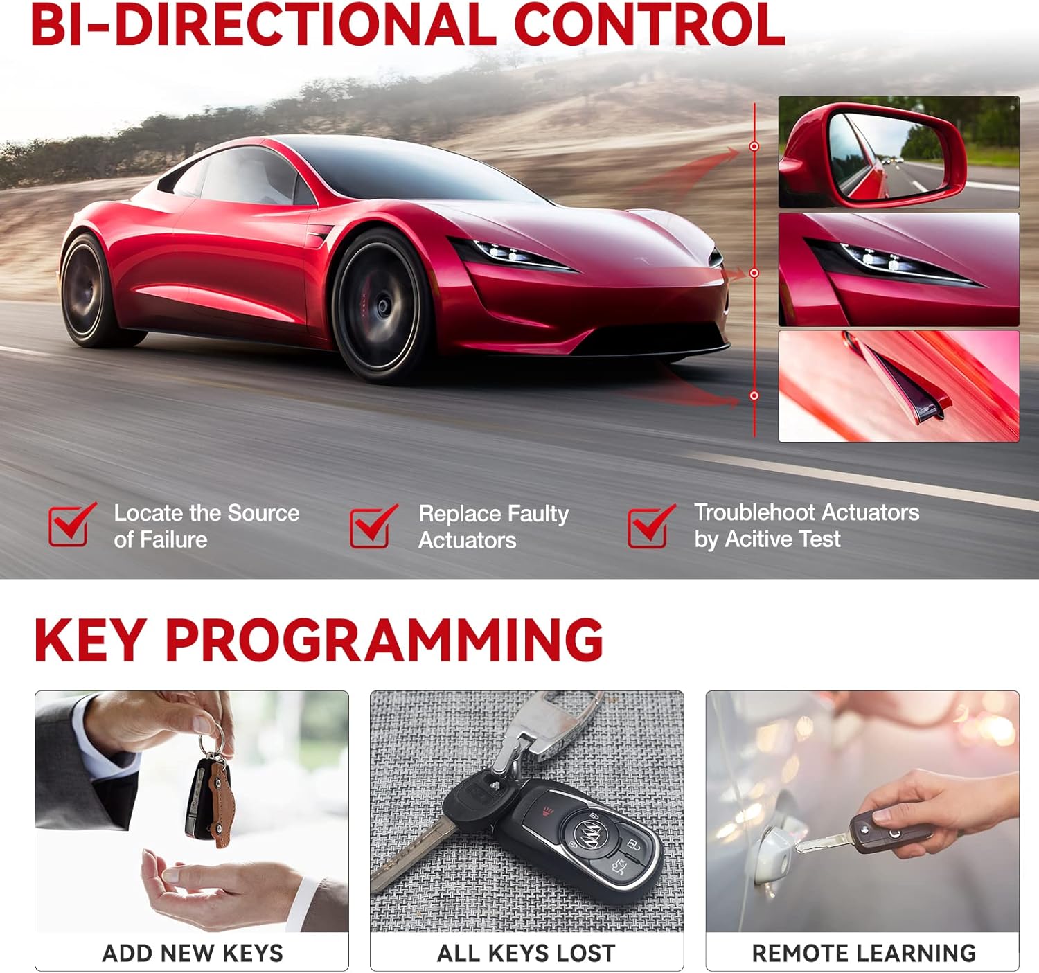thinktool pad10 Bi-Directional Diagnostic Scan Tool, 34 Reset Services OE-Level All Systems Automotive Scanner,Active Test, Key Program, ECU Coding, Cars Connector Kits,2 Years Free Update