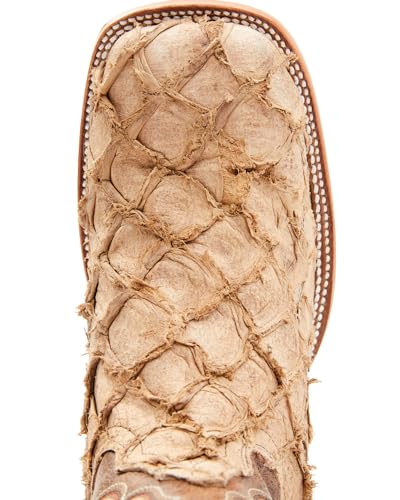 Cody James Men's Exotic Pirarucu Western Boot Broad Square Toe - Bbme-102