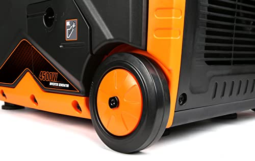WEN Quiet 6800-Watt Dual Fuel RV-Ready Electric Start Portable Inverter Generator with Fuel Shut Off and CO Watchdog for Electric Vehicle Backup (DF680iX)