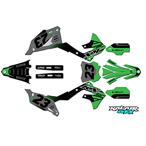 Graphics Kit for Kawasaki KX250F (2021-2022) OEM Series Orange 16 Mil-Dirt Pit Bike Motorcycle Stickers,Dirtbike Racing Decal Automotive Motocross Accessories no Plastics