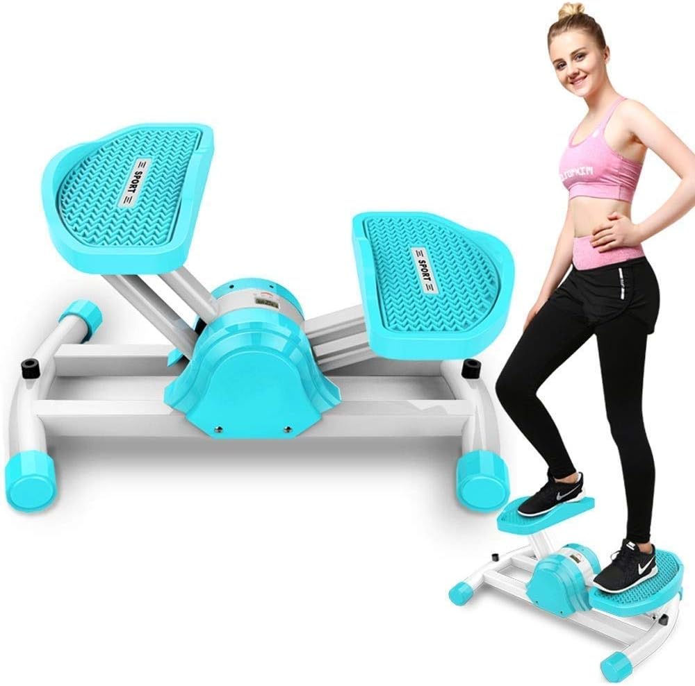 Under Desk Stand Up Exercise Bike Mini Elliptical Trainers Stepper Pedal w/Adjustable Resistance and LCD Display for Home Office Workout