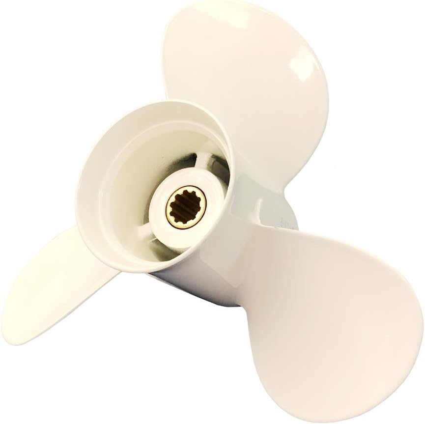 Yamaha Propeller for Outboard Motor F25 20HP 25HP 30HP/ Boat Outboard Propeller 9 7/8x11 1/4 for Yamaha Engine 3 Gearcase 10 Spline Tooth 664-45947-01-EL 9.875x11.25 Pack of 2