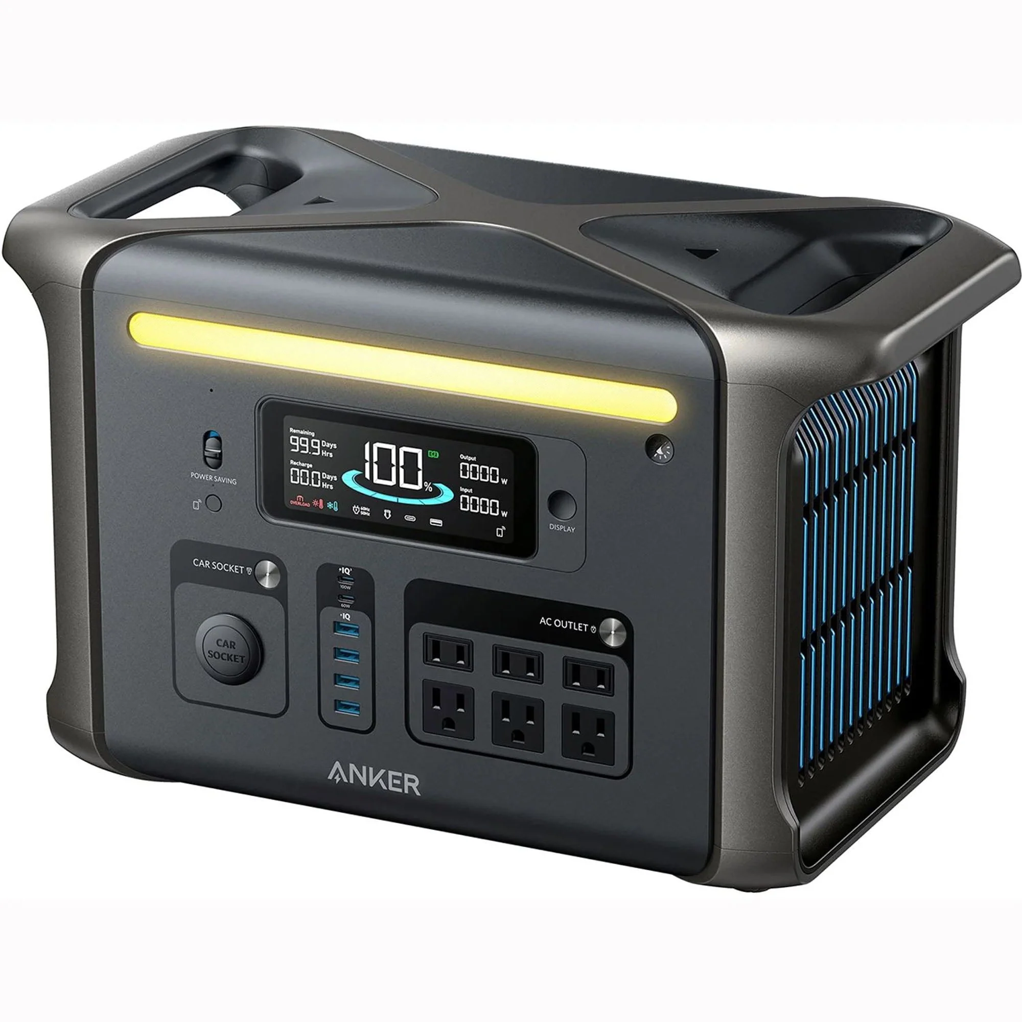 Anker SOLIX F1500 Portable Power Station - 1536Wh｜1800W | WiFi Remote Control