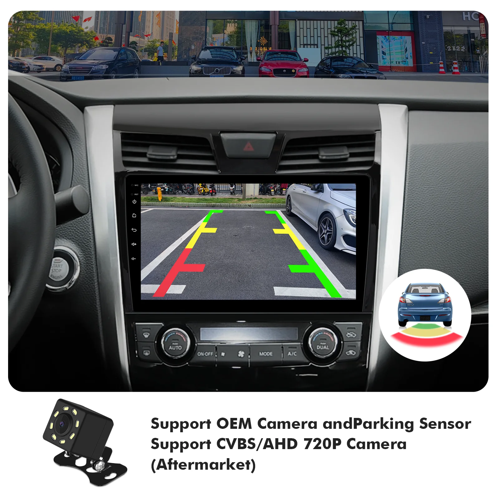（6+128GB）10.1 inches Android 12 Double Din Car Stereo for Nissan Altima 2013-2018 IPS Touchscreen Screen Car Radio with Carplay & Android Auto Support Backup Camera GPS Navi FM BT
