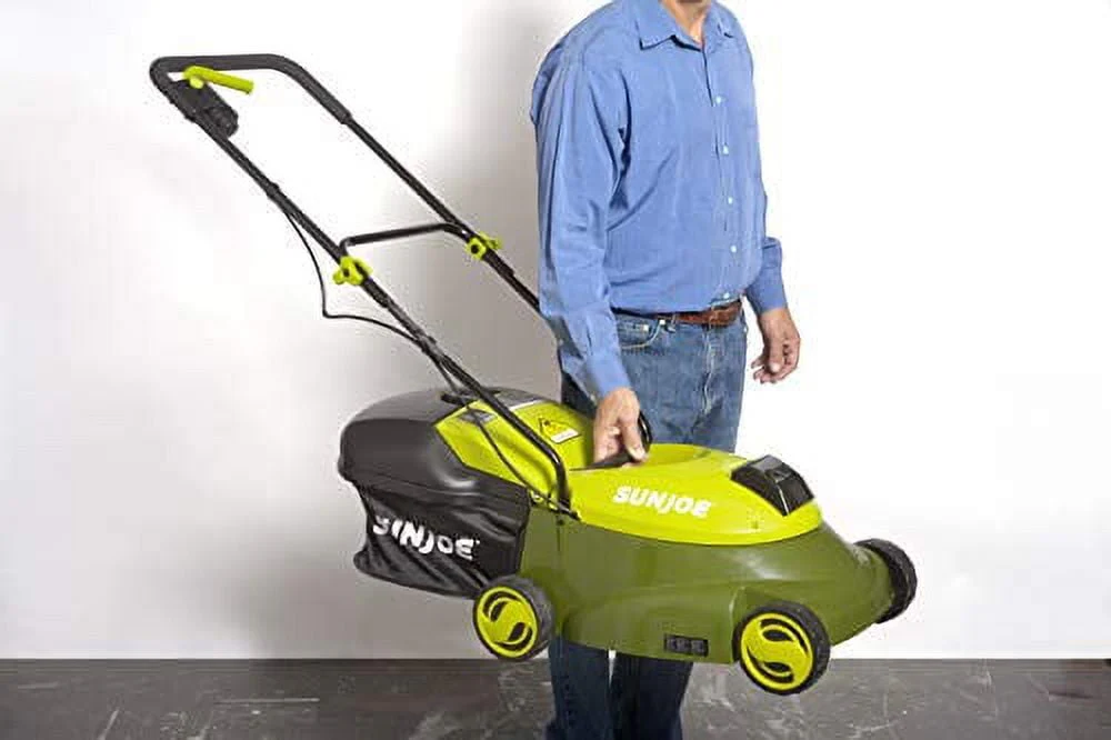 Sun Joe 28V Cordless 14 Brushless Push Lawn Mower, 3-Position, 4.0-Ah
