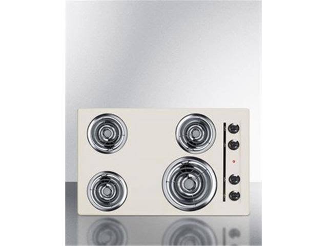 Summit Sel05 30 inch Electric Cooktop: Bisque