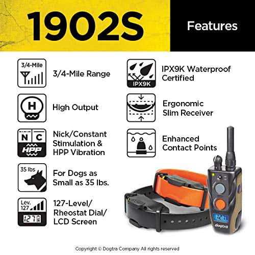 Dogtra 1902S 2 Dog 3/4 Mile Remote Training Collar - Pet Supplies online store