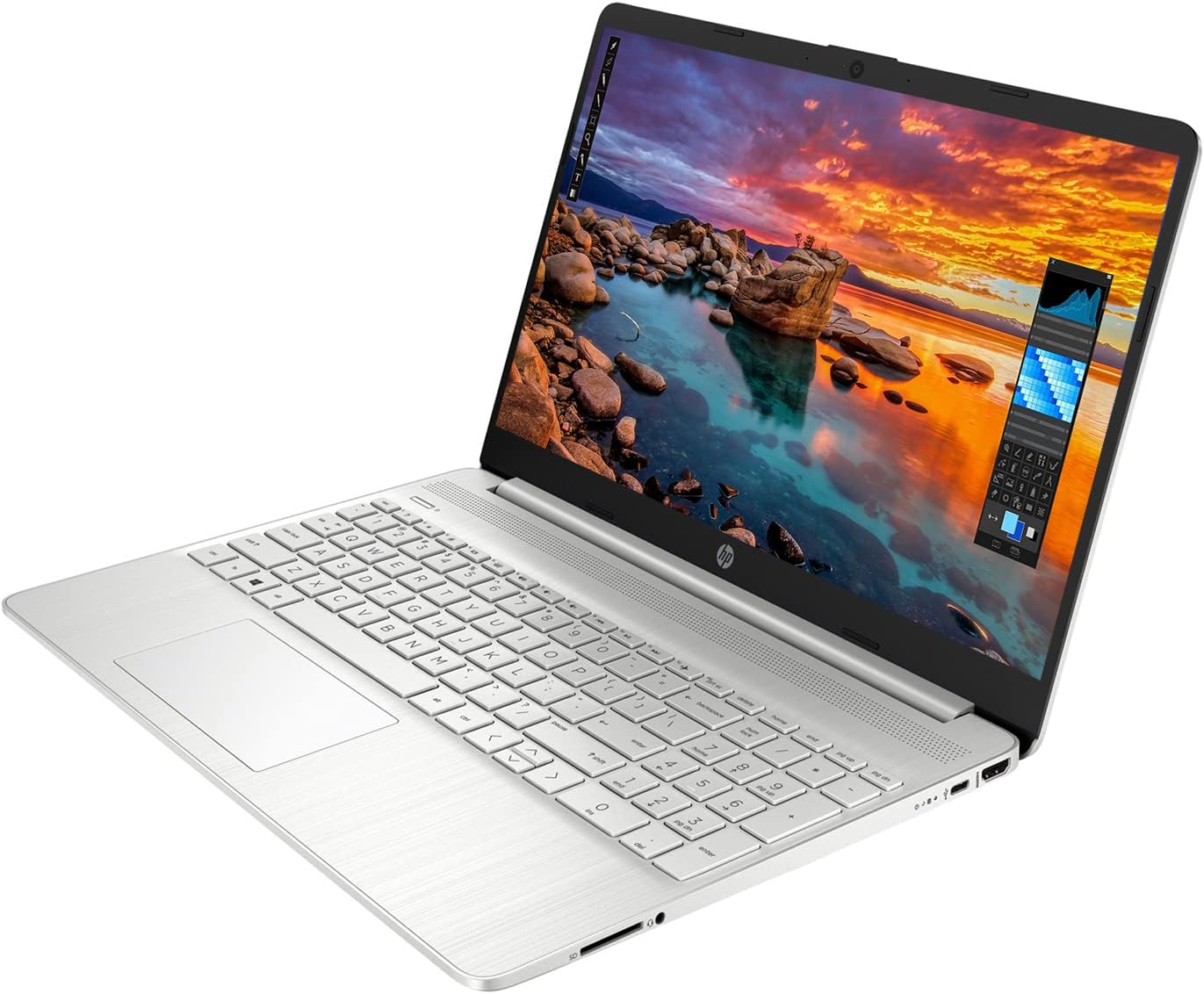 HP Newest Notebook Laptop, 15.6" HD Touchscreen, AMD Athlon Gold 3150U Processor, 32GB RAM, 512GB SSD, Bluetooth, USB Type-C, HDMI, Media Card Reader, Windows 11 Home, Silver