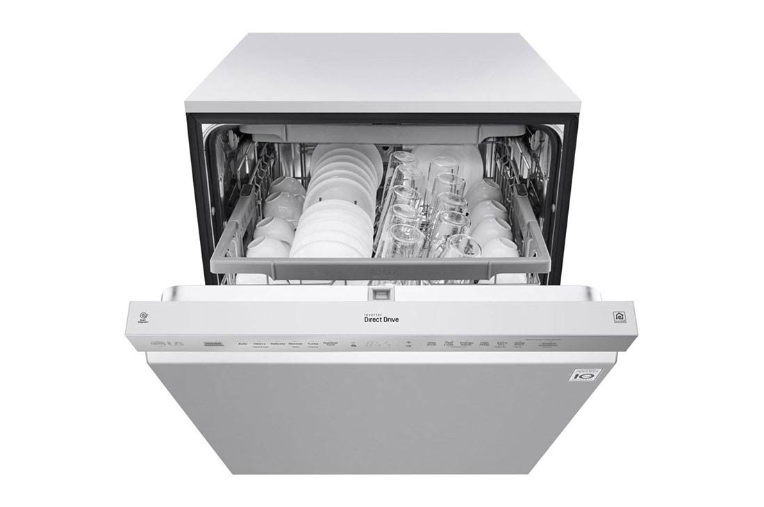 LG LDF5678SS: Stainless Front Control Smart Wi-Fi Enabled Dishwasher with Quadwash