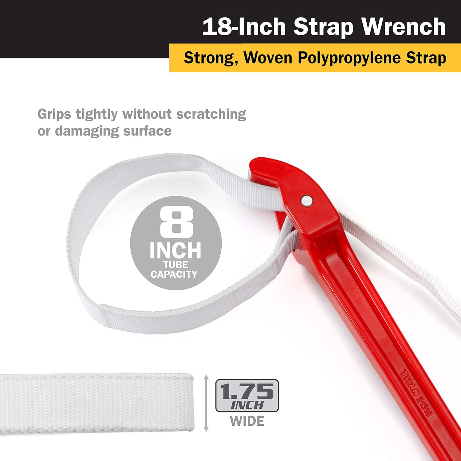 Titan Tools - 18 Strap Wrench (21316) Pack of 2