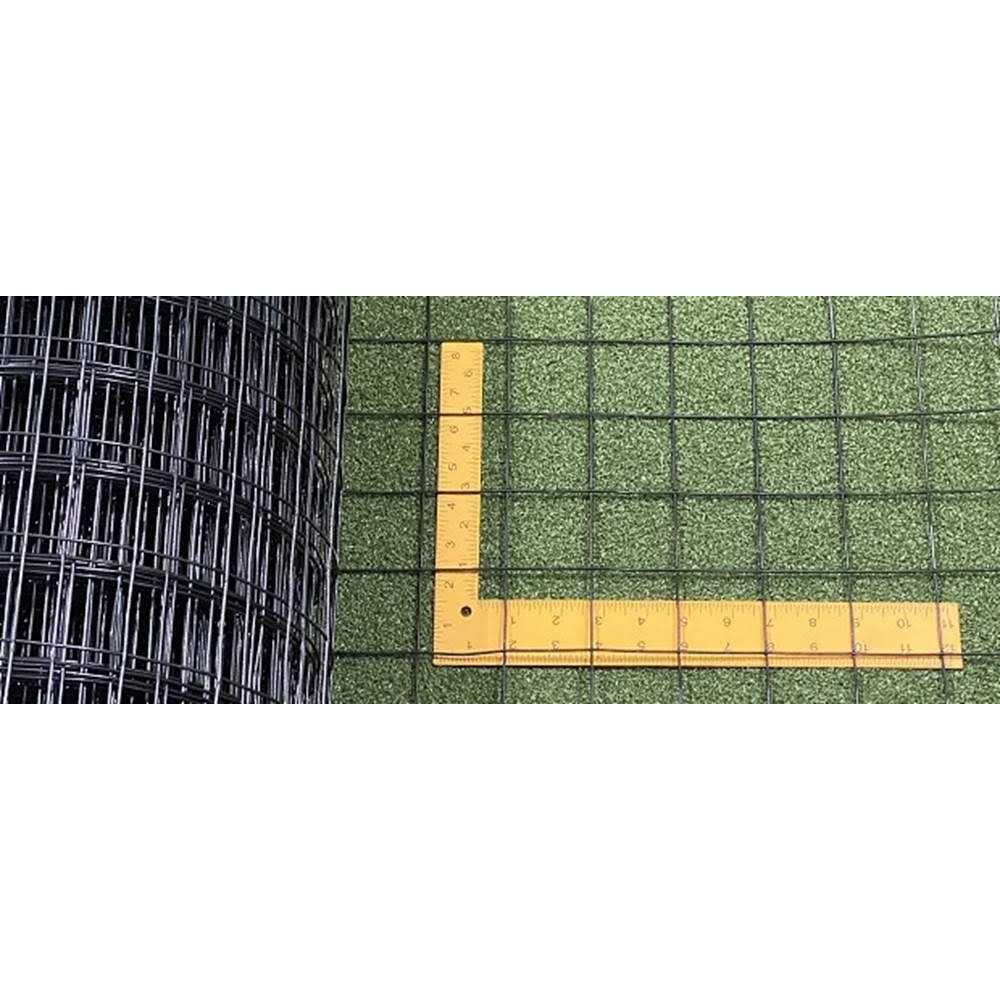 Critterfence 100 ft. Black Steel 2 x Square Grid Welded Wire Fence - Shop Hardware Tools Online Store