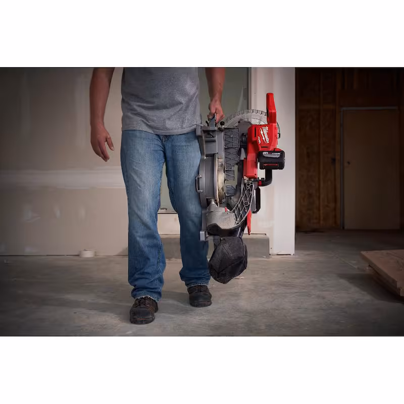 M18 FUEL 18V Lithium-Ion Brushless 10 in. Cordless Dual Bevel Sliding Compound Miter Saw with Compact Router