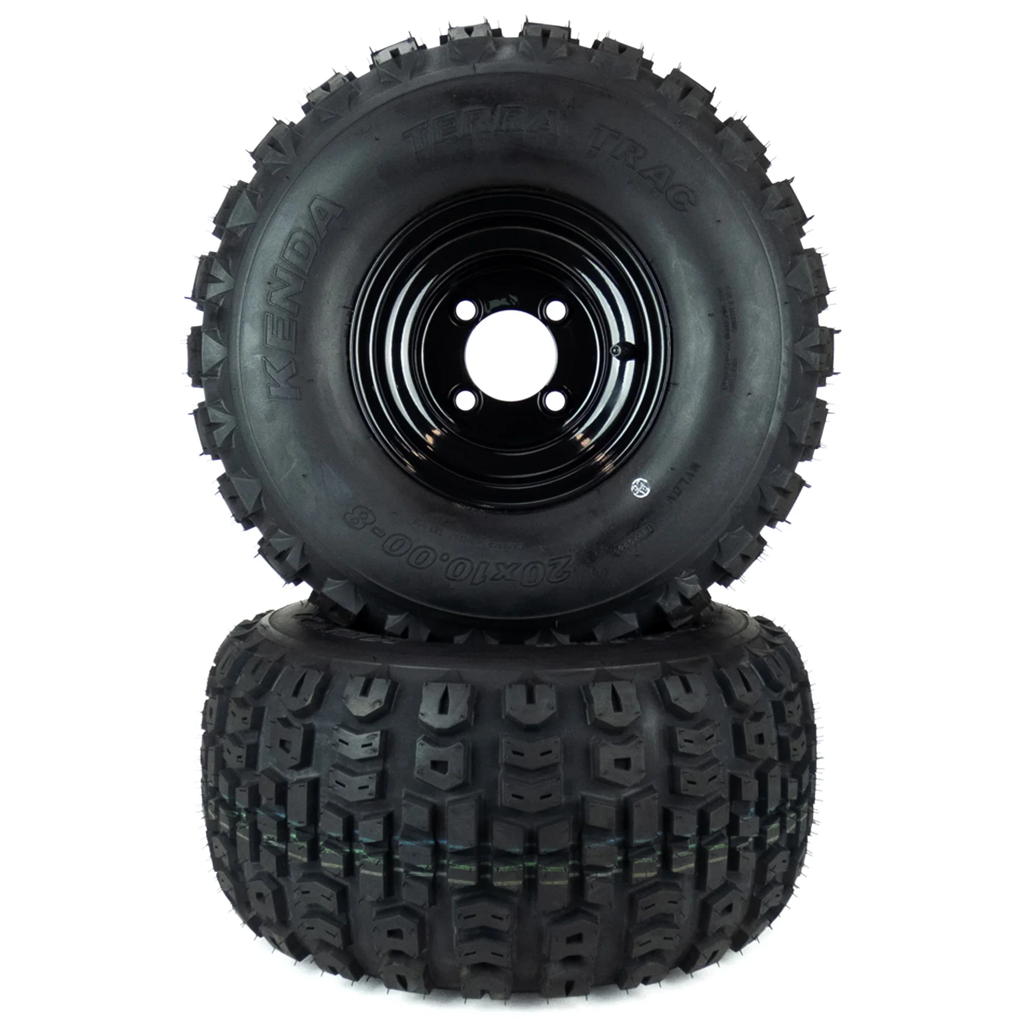 (2) Terra Trac Wheel Assemblies 20x10.00-8 Compatible With Cub Cadet ZT1 50" 54" 634Z05430