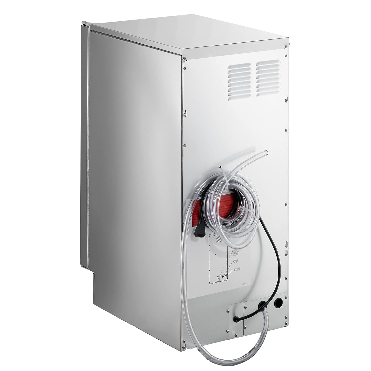 Scotsman CU50PA-1 Undercounter Ice Maker with Bin, Gourmet Cube Style, 64 lb/24 hr, Air Cooled, 15" Width, Built-in Pump Drain, 115V/60/1-ph