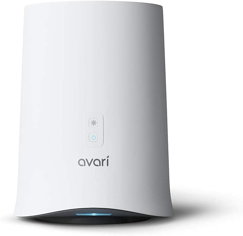 Avari 600 Tabletop Personal Air Purifier Made in Korea. Electrostatic Charged Filter (Better than HEPA) Filters Pollen, Smoke, Mold, Dust, Pet Dander - White