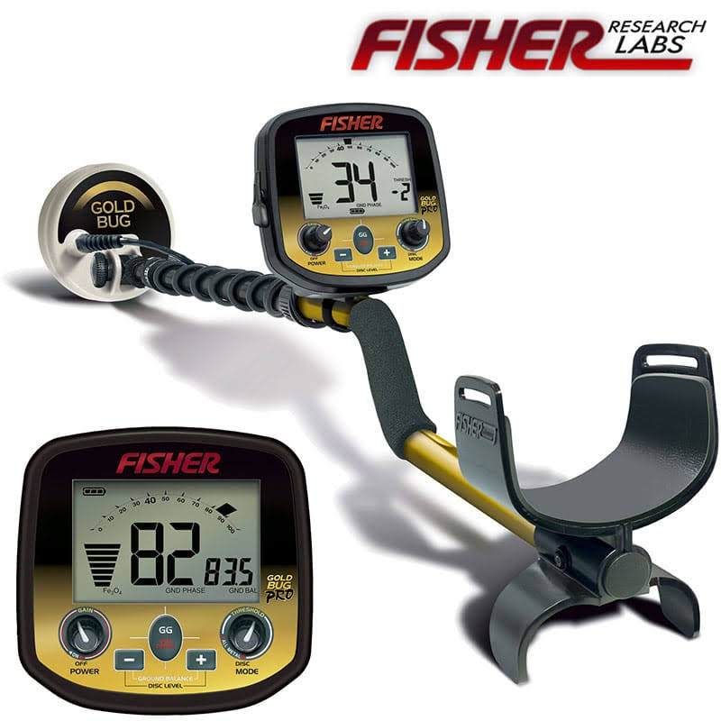Fisher Gold Bug Pro Metal Detector Bundle with Coil Pack, Shovel, Carry Bag, and More GOLDBUG-PRO-CC PKSD10-001