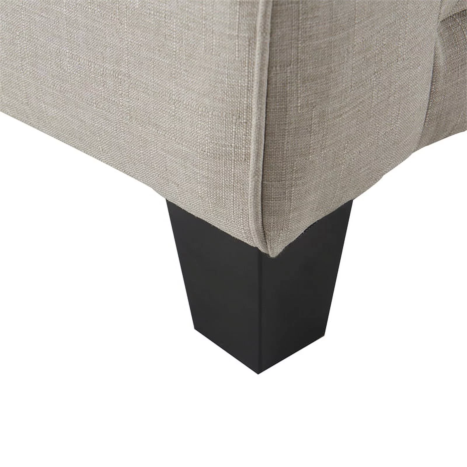 Serta Copenhagen Traditional Rolled Arm 78-inch Sofa, Light Gray Fabric