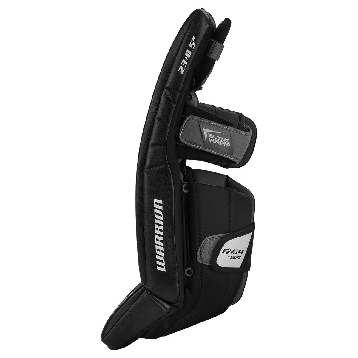 Warrior Ritual G4 Youth Goalie Leg Pads in Black Size 19+.5in