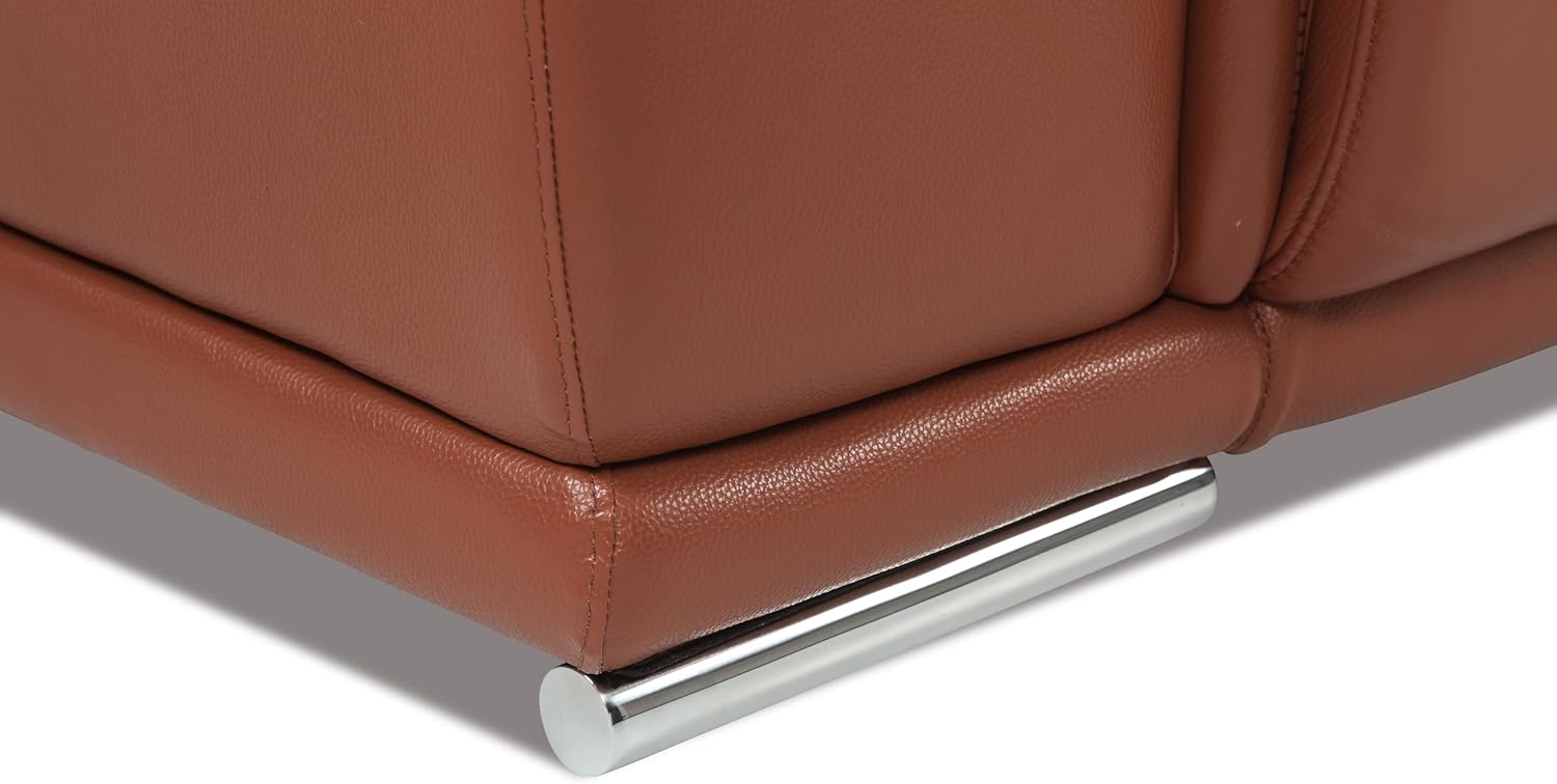 Global United Genuine Italian Leather Power Reclining Loveseat