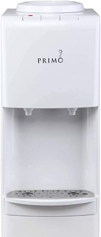 Primo Top-Loading Water Dispenser - 2 Temp (Hot-Cold) Water Cooler Water Dispenser for 5 Gallon Bottle w/Child-Resistant Safety Feature, White