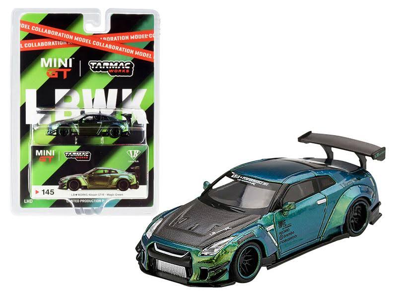 Nissan Skyline GT-R Type 2 Rear Wing Version 3 Tarmac Works Liberty Walk lb Works 1:64 Diecast Model - True Scale Miniatures MGT