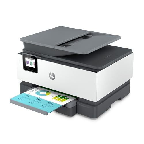 HP OfficeJet Pro 9015e Wireless Color All-in-One Printer with 6 Months Free Ink, Gray (1G5L3A) (Renewed Premium)