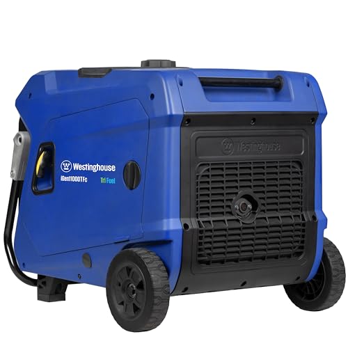 Westinghouse 11000 Peak Watt Tri-Fuel Portable Inverter Generator, Remote Start, Transfer Switch Ready, Gas/Propane/Natural Gas Powered, Low THD, Safe for Electronics, Parallel Capable, CO Sensor