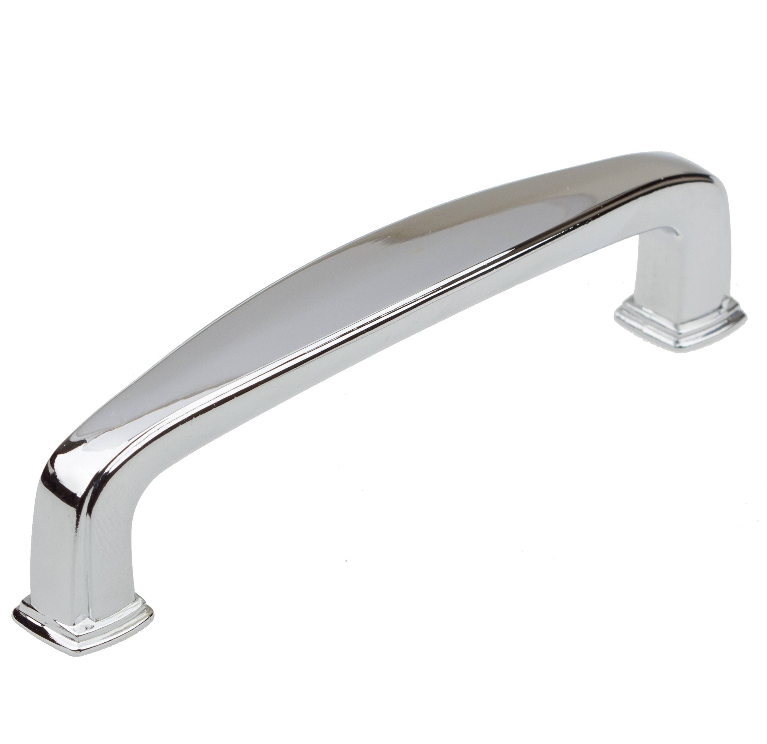 GlideRite Polished Chrome Square Deco Cabinet Pulls (Pack of 10 or 25) Polished Chrome (Pack of 25) 81092-PC