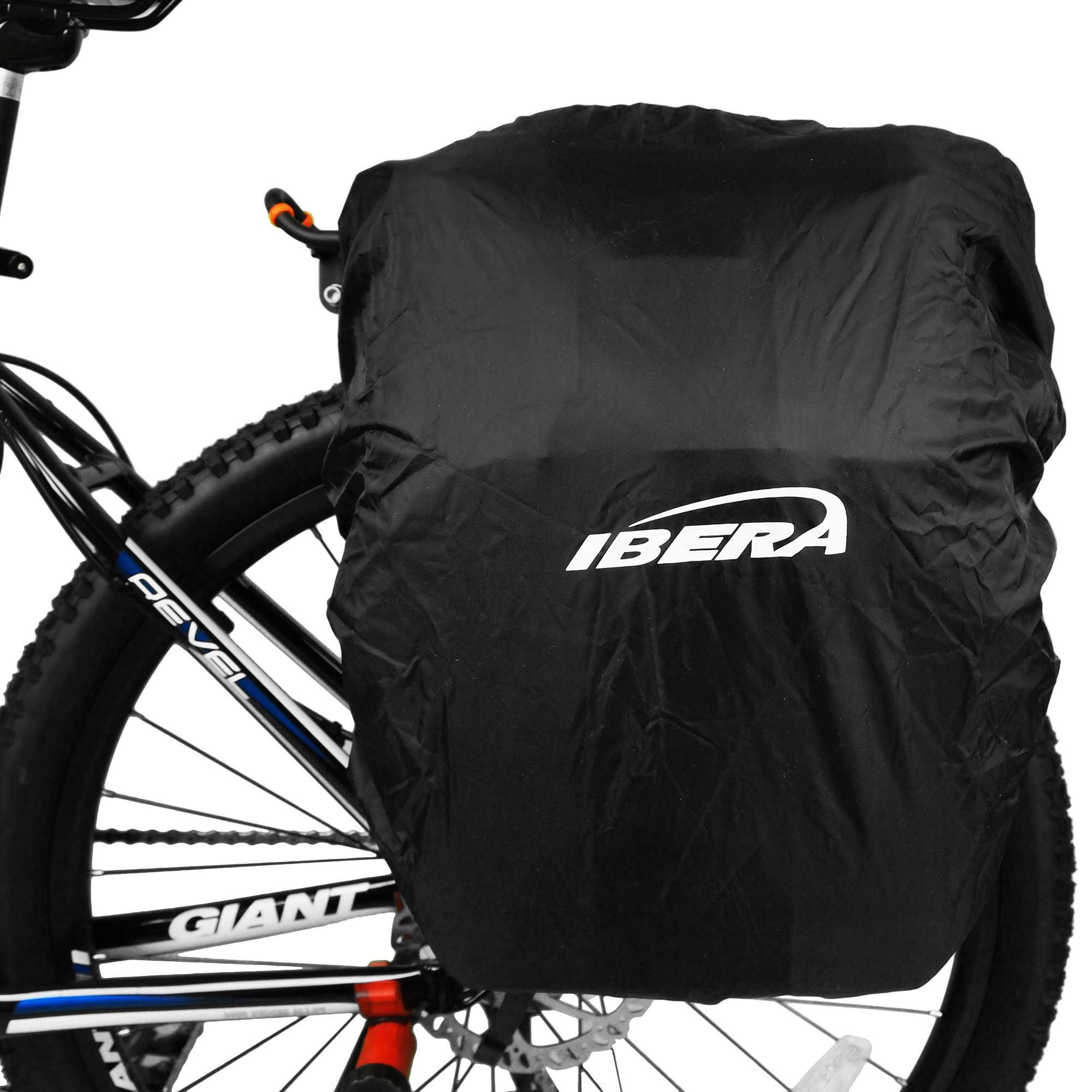 Ibera Bicycle Bag PakRak Clip-On Quick-Release All Weather Bike Panniers - Pair