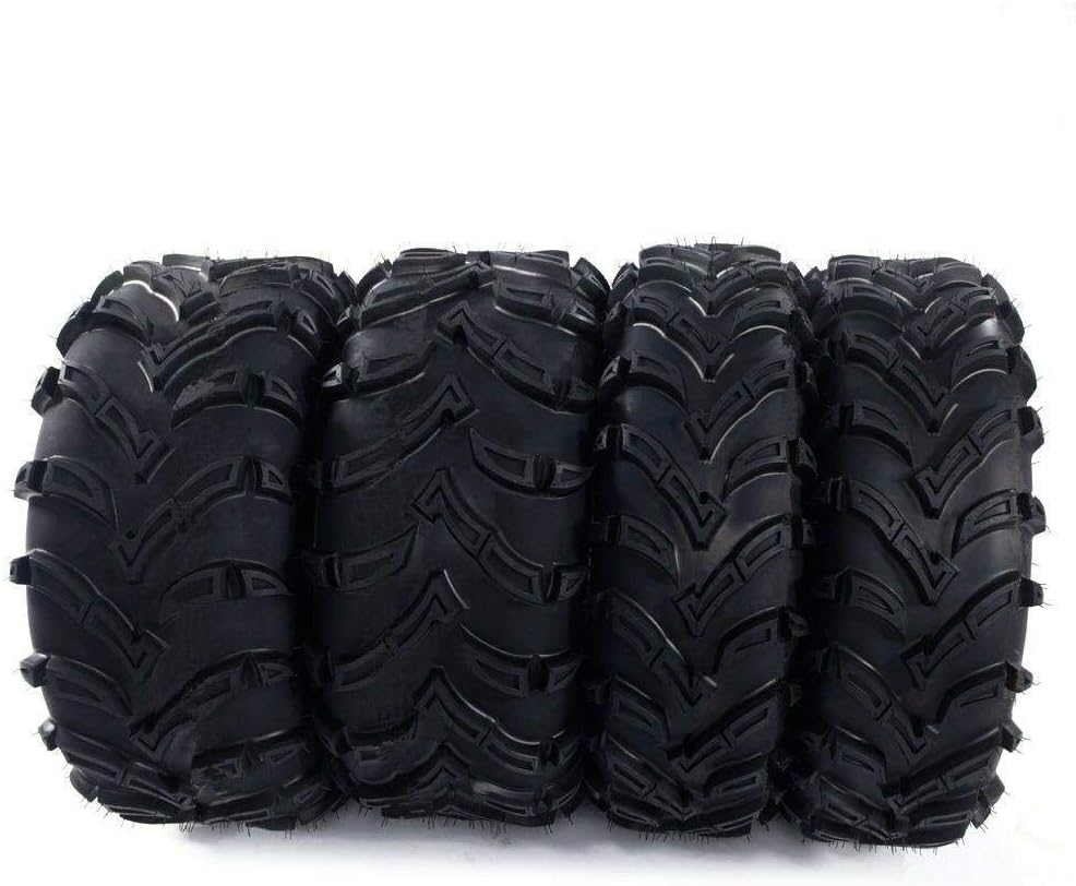 ATV UTV Tires 26x9.00-12 Front & 26x11.00-12 Rear 6PLY Sport All Terrain Tubeless Tires 26x9x12 26x11x12 Complete Set of 4