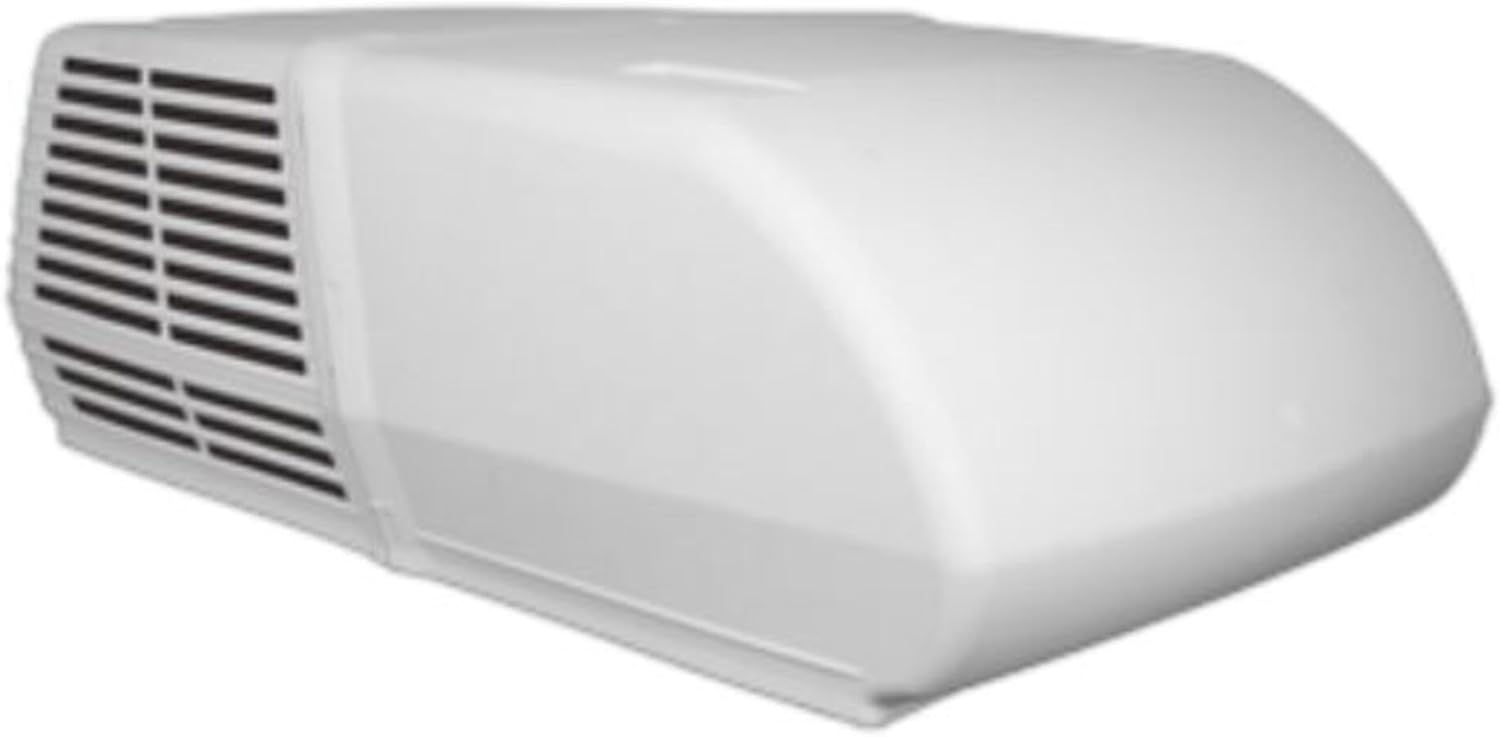 Coleman-Mach 48209-0950 Mach 15, 15,000 BTU Power Saver A/C, Soft Start, Polished White, Wood Skid