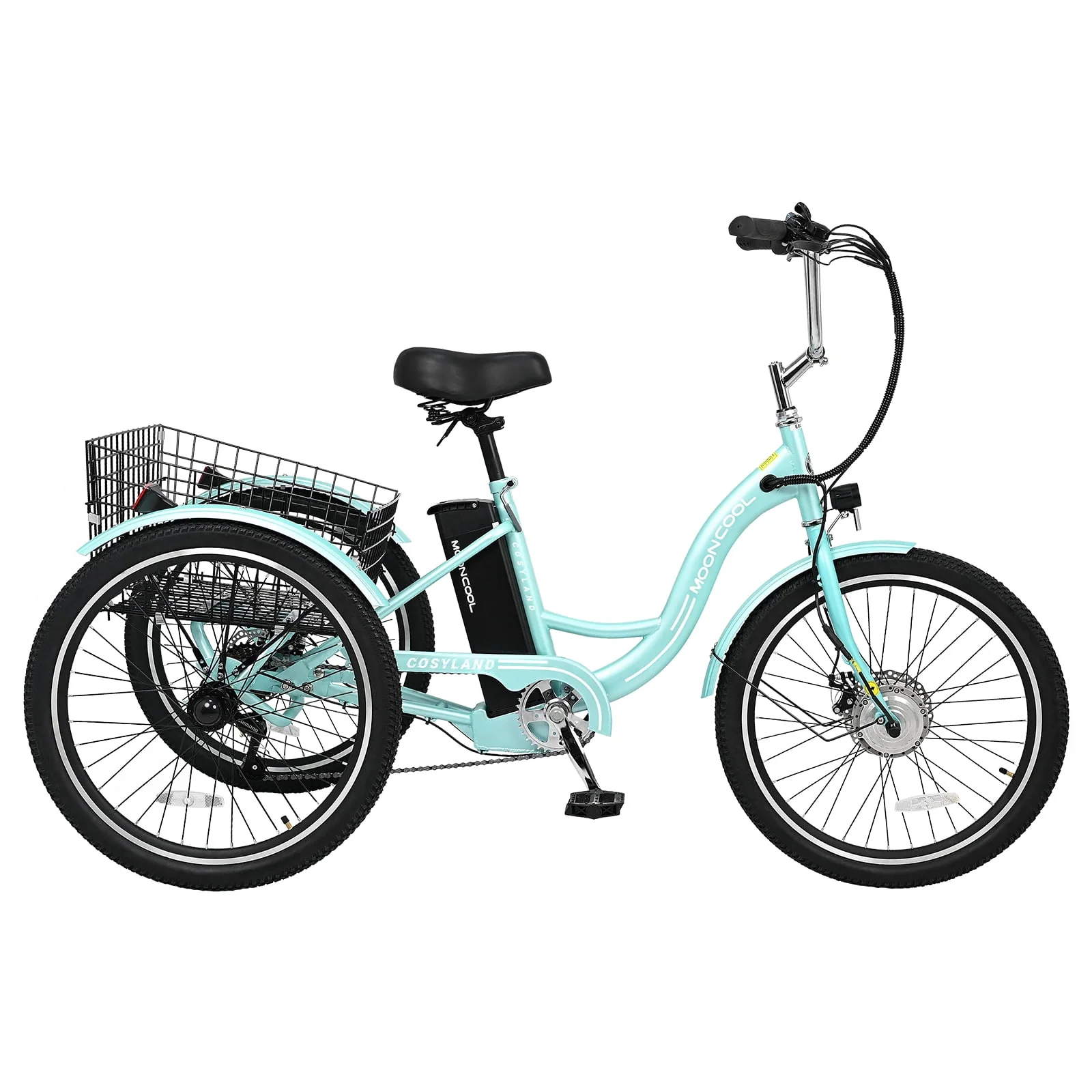 Lilypelle Adult Electric Tricycles,3 Wheel Electric Bike,15.5 Mph Electric Trikes for Seniors,7-Speed & 4 Adjustable Riding Modes Electric Tricycle With Removable Lithium Battery