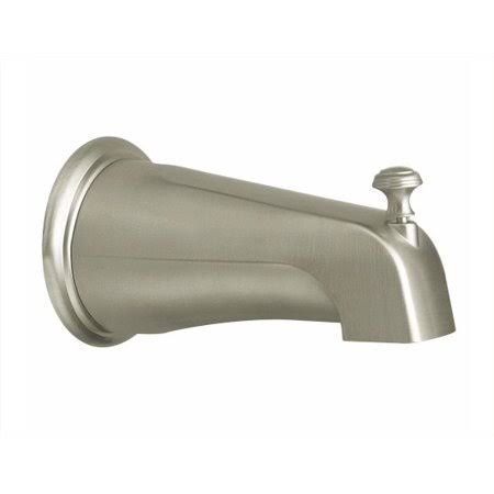 Monticello Diverter Tub Spout with Slip Fit Connection in Brushed Nickel, Size: 2 in