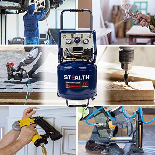 STEALTH Air Compressor Oil-Free Ultra Quiet Electric Air Compressor