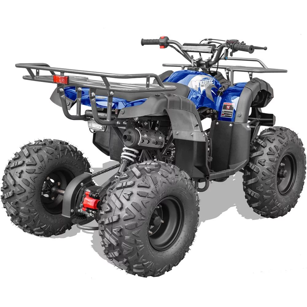 MotoTec Bull 125cc 4-Stroke Kids Gas ATV Blue - Curated Treasures Market